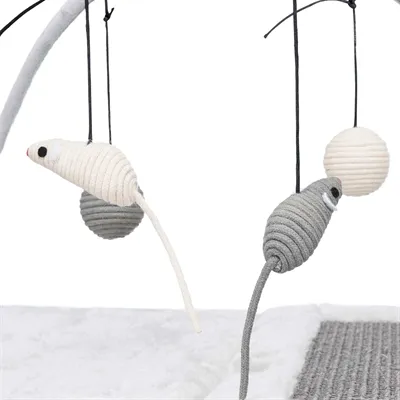 Trixie Krabmat Met Speeltjes Aan Koord Grijs 60x33x42 cm