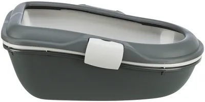 Trixie Berto Kattenbak Open Met Scheidingssyteem Grijs/pastelblauw/graniet 59x39x22 cm