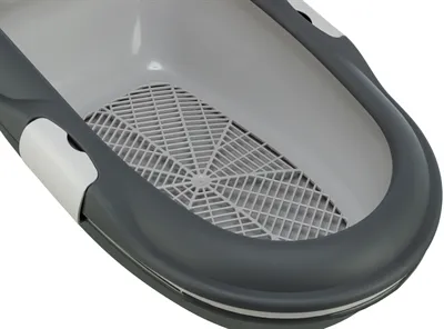 Trixie Berto Kattenbak Open Met Scheidingssyteem Grijs/pastelblauw/graniet 59x39x22 cm