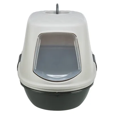 Trixie Berto Kattenbak Overdekt Met Zeef Scheidingssysteem Grijs 59x39x42 cm