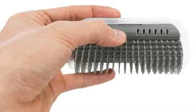Trixie Massageborstel Muur Hoek Grijs 8x13 cm