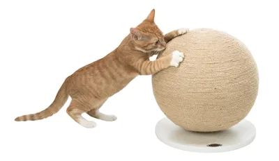 Trixie Krabpaal Bal Op Voet Jute / Hout 29x29x31 cm