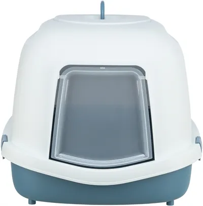 Trixie Kattenbak Primo Xxl Top Met Kap Blauw / Wit 71x56x47 cm