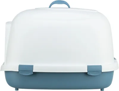 Trixie Kattenbak Primo Xxl Top Met Kap Blauw / Wit 71x56x47 cm