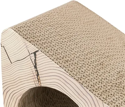 Trixie Krabhelling 2-delig Karton Catnip Bruin 44x23x21 cm