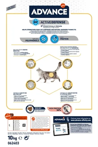 Advance Cat Adult Sensitive Salmon 10 kg