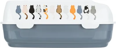 Trixie Kattenbak Delio Paars / Wit 48x35x20 cm