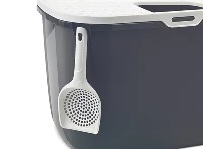 Savic Kattenbak Hop In Antraciet / Wit 58,5x39x39,5 cm