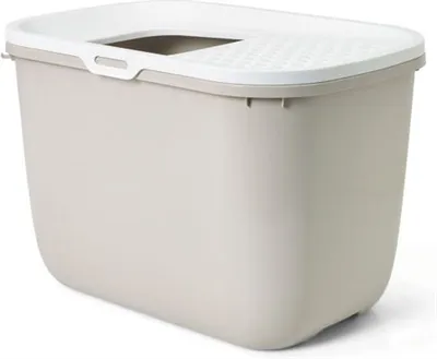 Savic Kattenbak Hop In Wit / Mokka 58,5x39x39,5 cm