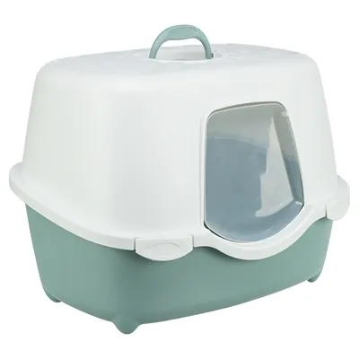 Trixie Kattenbak Davio Groen / Wit 56x39x39 cm