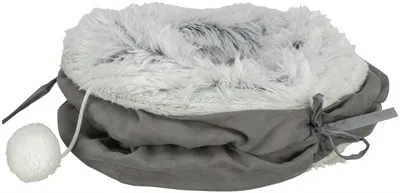 Trixie Katten Speeltunnel Harvey Velours / Pluche Grijs 116x27 cm