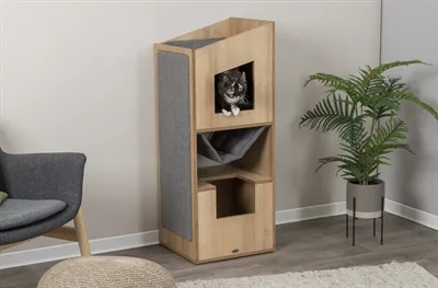 Trixie Citystyle Cat Tower Bruin / Grijs 105 cm