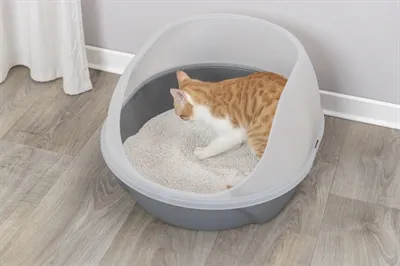 Trixie Kattenbak Simao Hoge Rand Grijs 48x58x30 cm