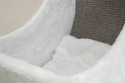 Trixie Katten Klimset Voor Aan De Muur 4 Klimplekken Wit / Grijs 78x30x30 cm