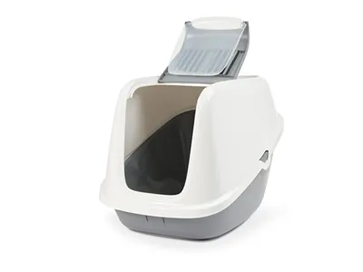 Savic Kattenbak Nestor Giant Wit / Lichtgrijs 75,5x56x55,5 cm