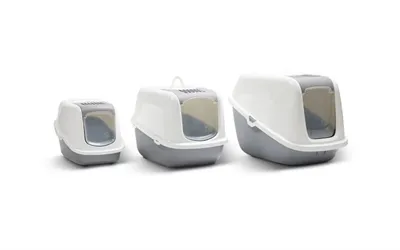 Savic Kattenbak Nestor Giant Wit / Lichtgrijs 75,5x56x55,5 cm