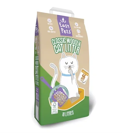 Easypets Biodegradable Classic Houtkorrels Kattenbakvulling 10 liter