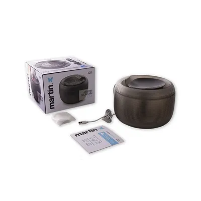 Martin Drinkfontein Voor Kat En Kleine Hond Zwart 21x21x15 cm 2,5 liter