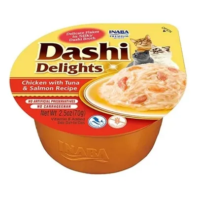 Inaba Dashi Delights Chicken With Tuna & Salmon Recipe 70 gr