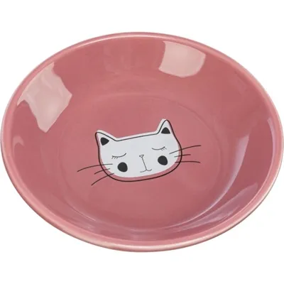 Trixie Voerbak / Drinkbak Kat Verhoogd Keramiek Assorti 200 ml 14 cm