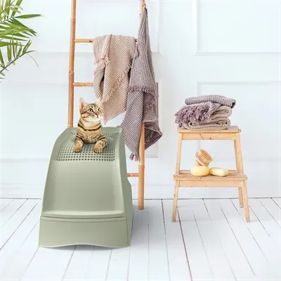 Imac Kattenbak Frida Met Lade Groen 56x40x43,5 cm