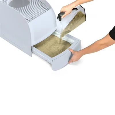 Imac Kattenbak Frida Met Lade Blauw 56x40x43,5 cm