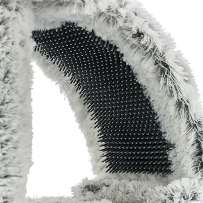 Trixie Junior Krabpaal Harvey Met Borstel Wit / Zwart 43 cm