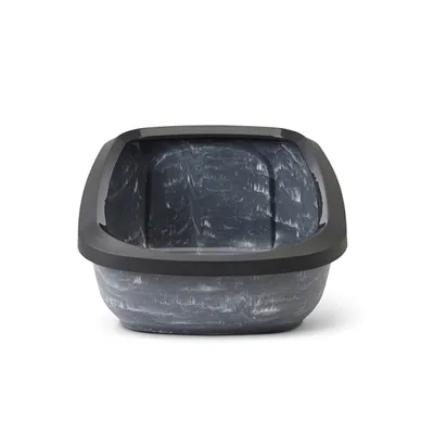 Savic Kattenbak Aseo Jumbo Marble Grijs / Zwart 67,5x48,5x29 cm